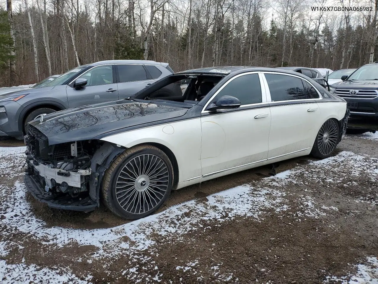 Auction sale of the 2022 Mercedes Benz S klasse , vin: W1K6X7GB0NA066982, lot number: 77374375