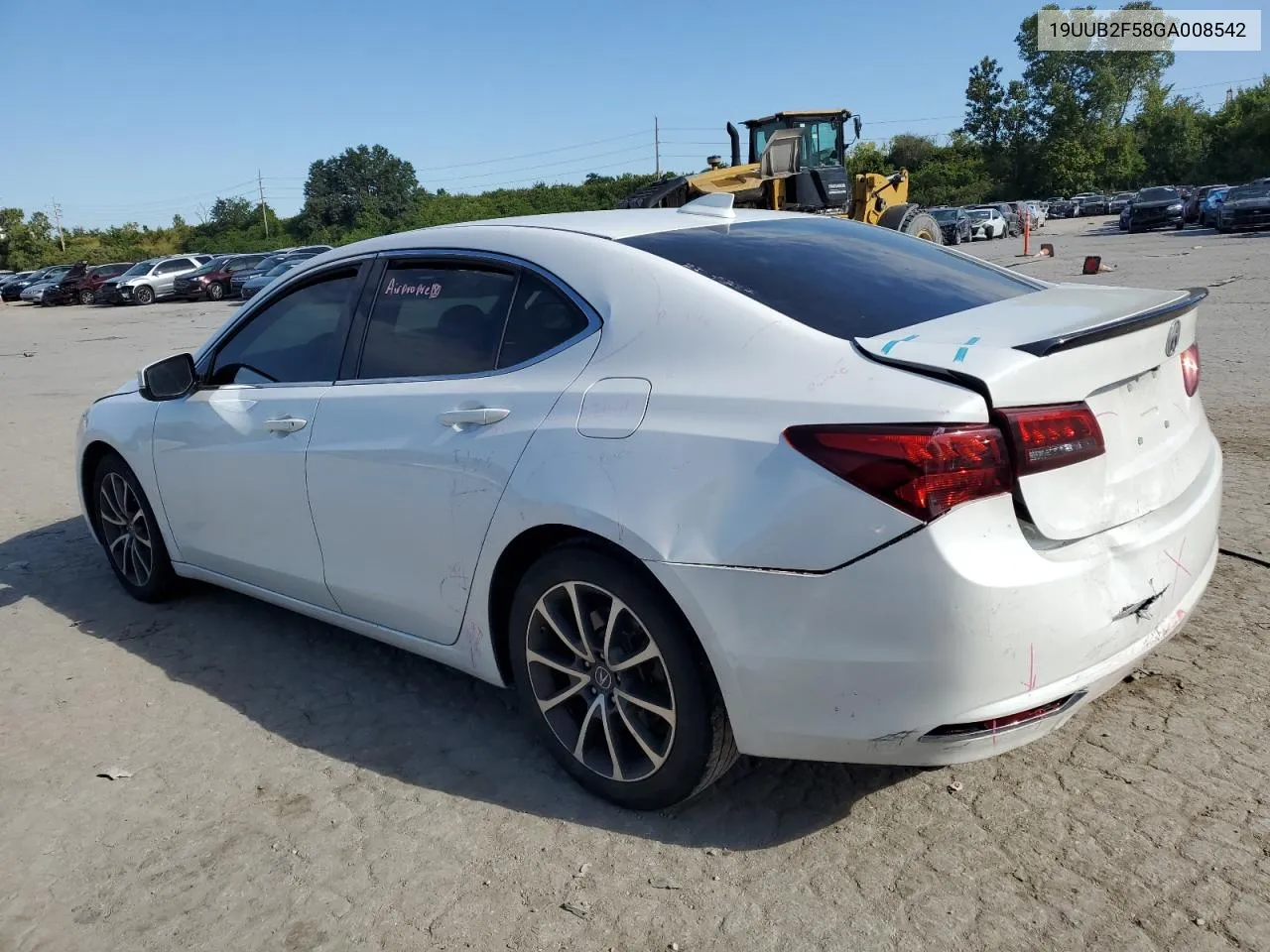 Auction sale of the 2016 Acura TLX , vin: 19UUB2F58GA008542, lot number: 68944384