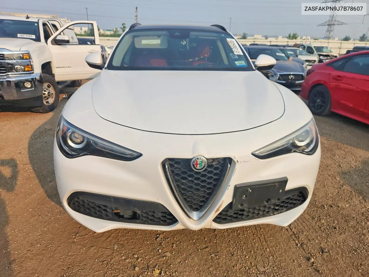 Auction sale of the 2018 Alfa Romeo Stelvio , vin: ZASFAKPN9J7B78607, lot number: 61366486