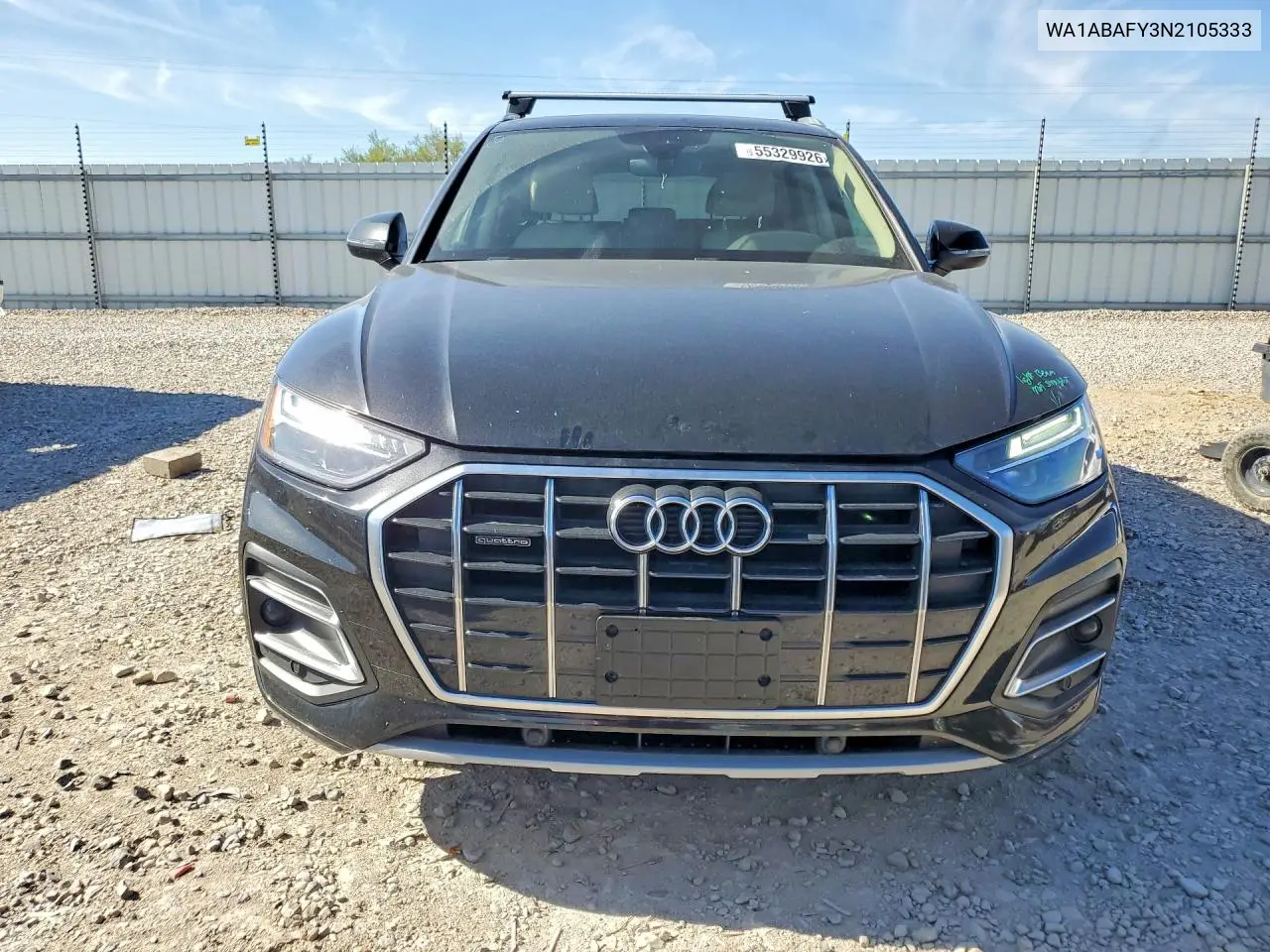 Auction sale of the 2022 Audi Q5 , vin: WA1ABAFY3N2105333, lot number: 55329926