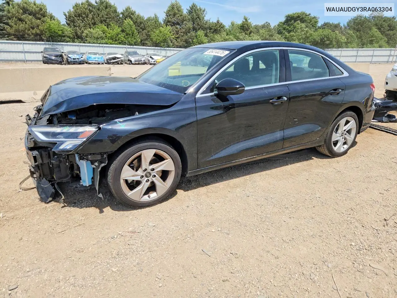 Auction sale of the 2024 Audi A3 , vin: WAUAUDGY3RA063304, lot number: 55414476