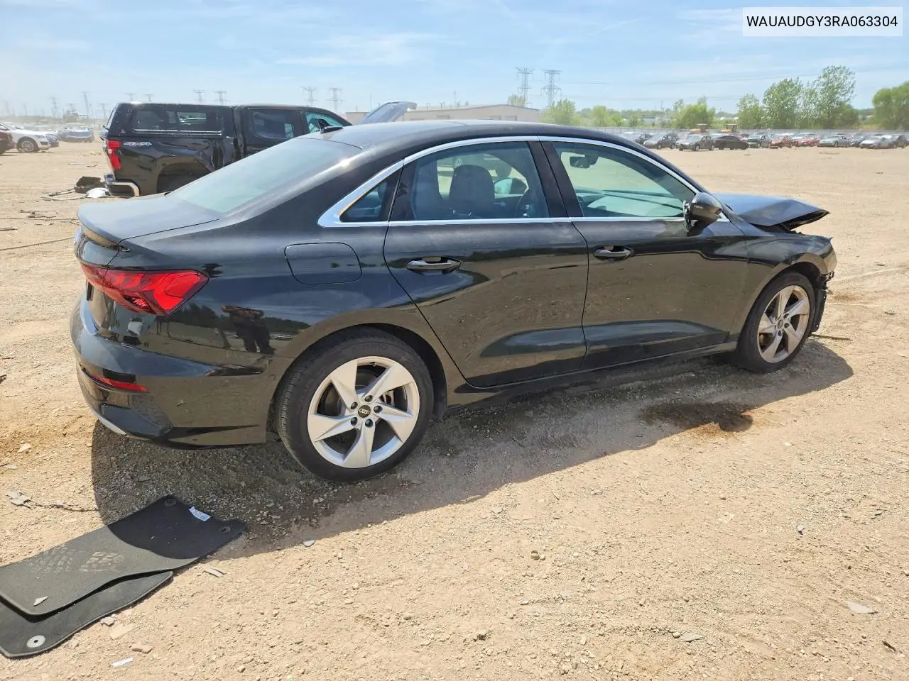 Auction sale of the 2024 Audi A3 , vin: WAUAUDGY3RA063304, lot number: 55414476