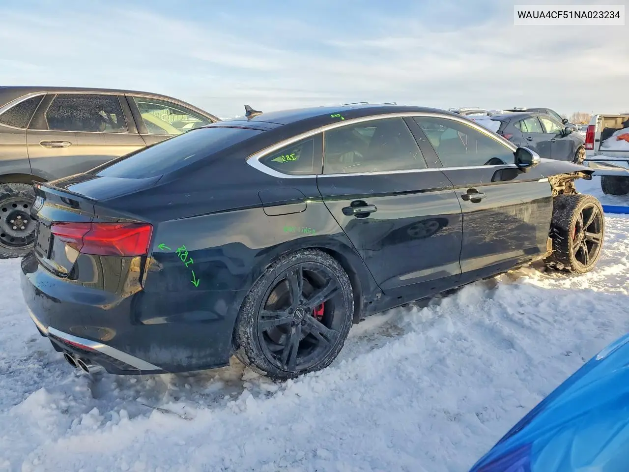 Auction sale of the 2022 Audi RS5 , vin: WAUA4CF51NA023234, lot number: 76435195