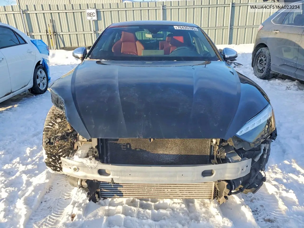 Auction sale of the 2022 Audi RS5 , vin: WAUA4CF51NA023234, lot number: 76435195