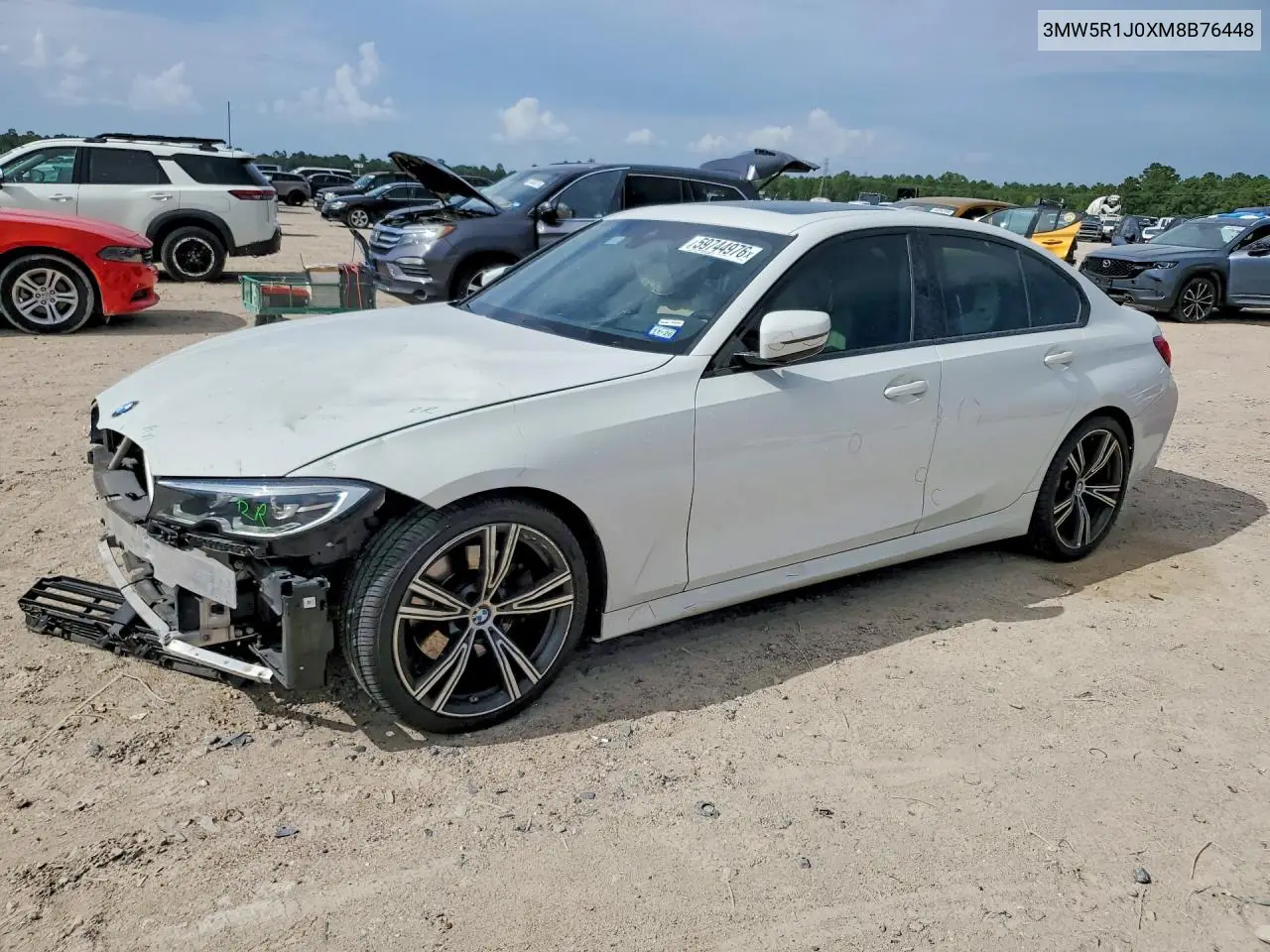 Auction sale of the 2021 BMW 3er , vin: 3MW5R1J0XM8B76448, lot number: 59744976