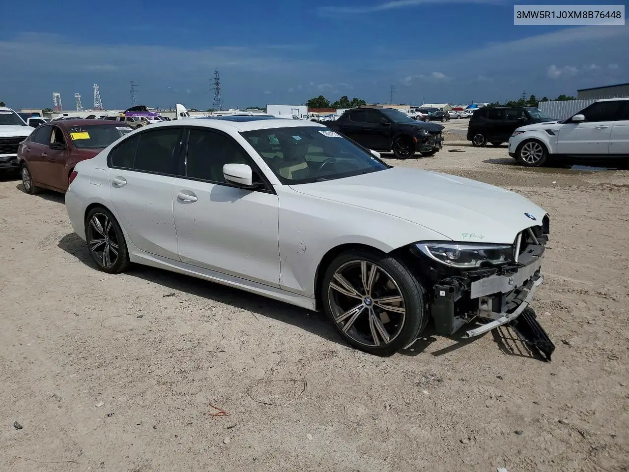 Auction sale of the 2021 BMW 3er , vin: 3MW5R1J0XM8B76448, lot number: 59744976