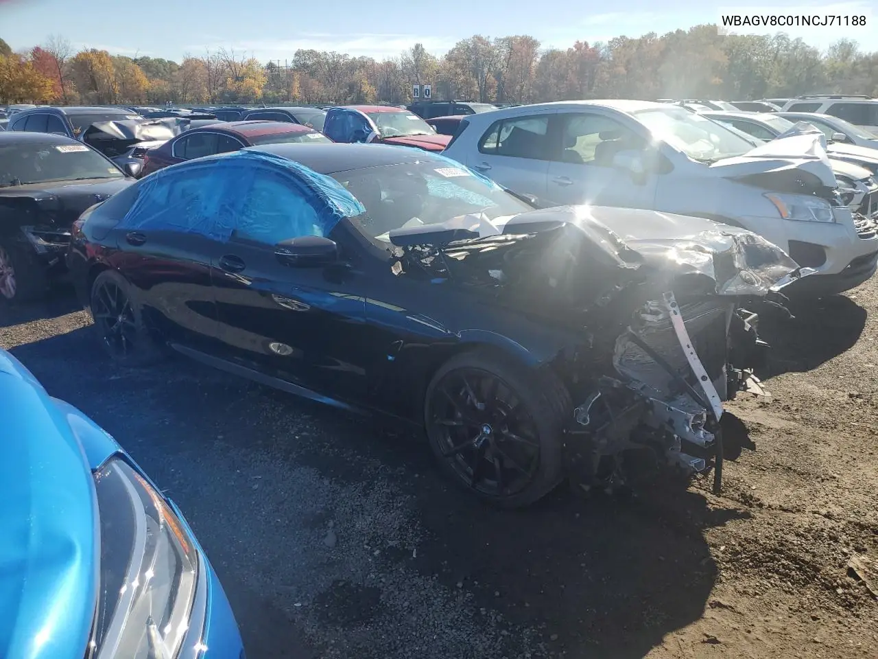 Auction sale of the 2022 BMW 8er , vin: WBAGV8C01NCJ71188, lot number: 87005355