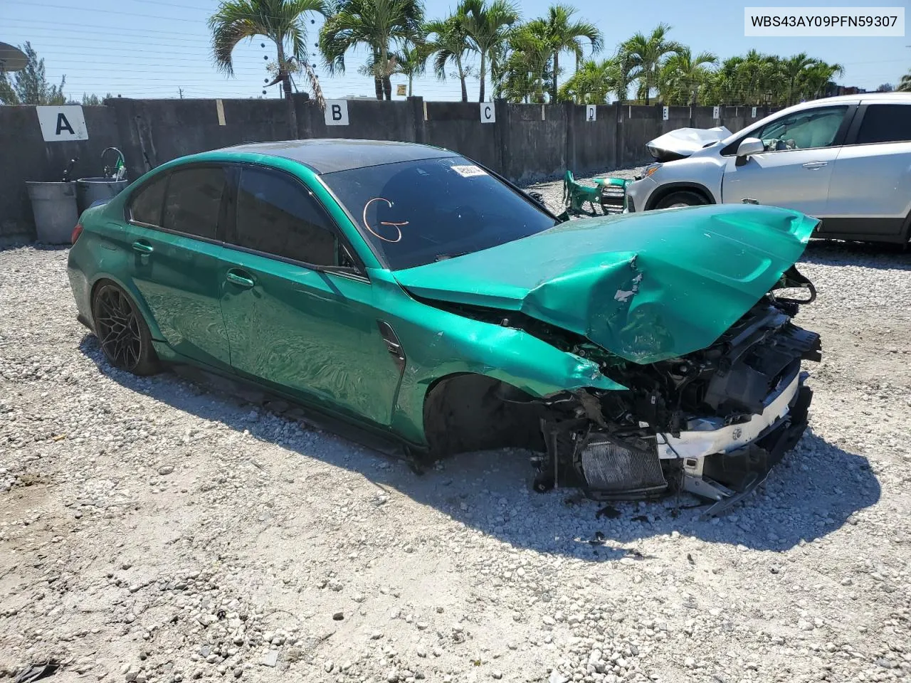 Auction sale of the 2023 BMW M3 , vin: WBS43AY09PFN59307, lot number: 49592714