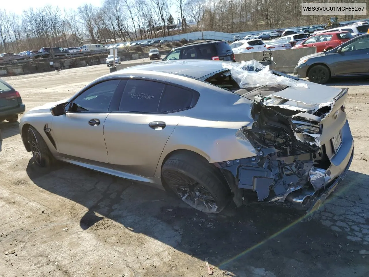 Auction sale of the 2021 BMW M8 , vin: WBSGV0C01MCF68267, lot number: 45454664
