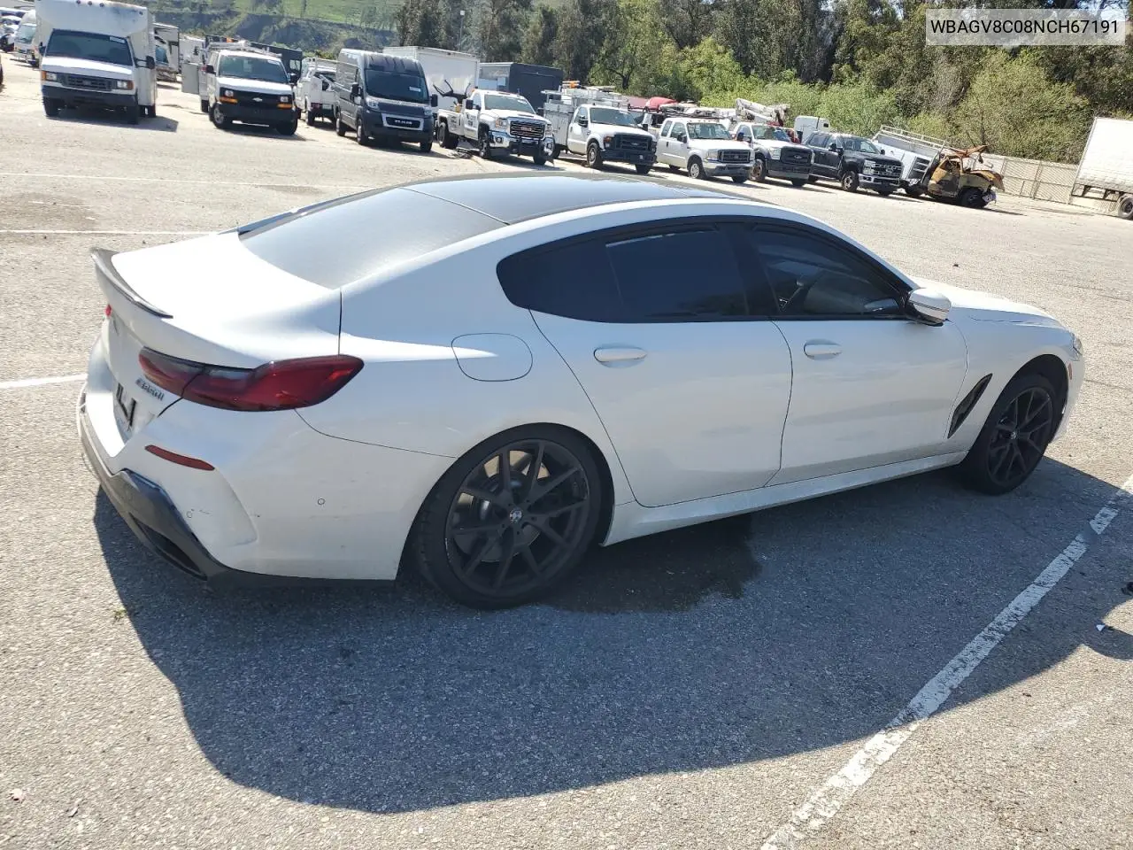 Auction sale of the 2022 BMW M8 , vin: WBAGV8C08NCH67191, lot number: 51995885