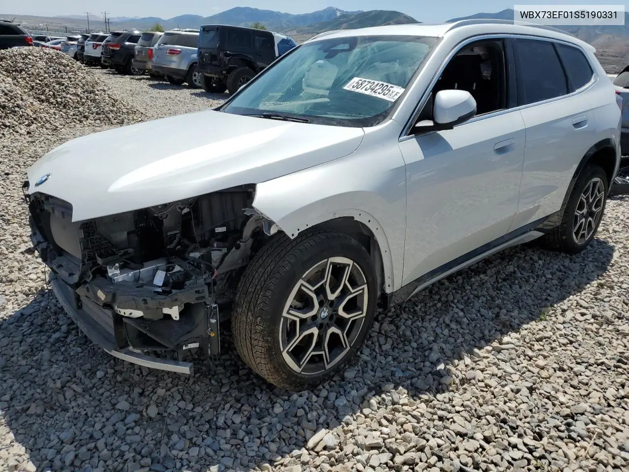 Auction sale of the 2025 BMW X1 , vin: WBX73EF01S5190331, lot number: 58734295