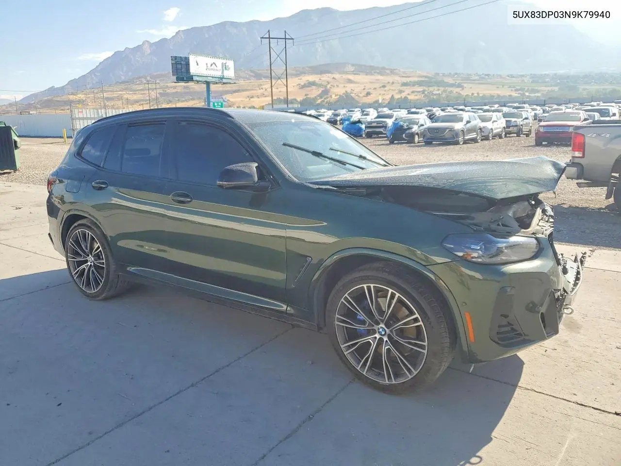 Auction sale of the 2022 BMW X3 M , vin: 5UX83DP03N9K79940, lot number: 58316156