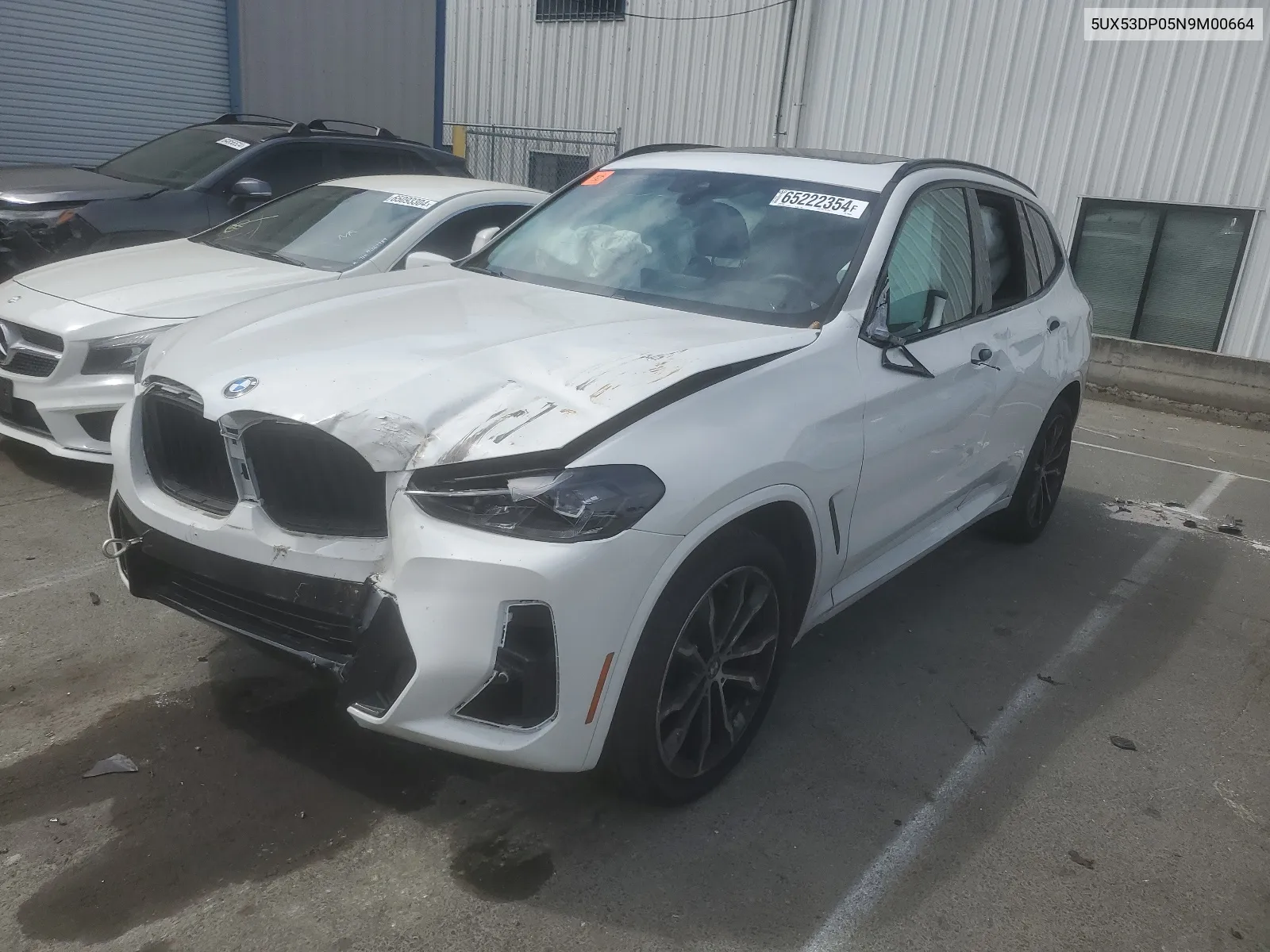 Auction sale of the 2022 BMW X3 , vin: 5UX53DP05N9M00664, lot number: 65222354