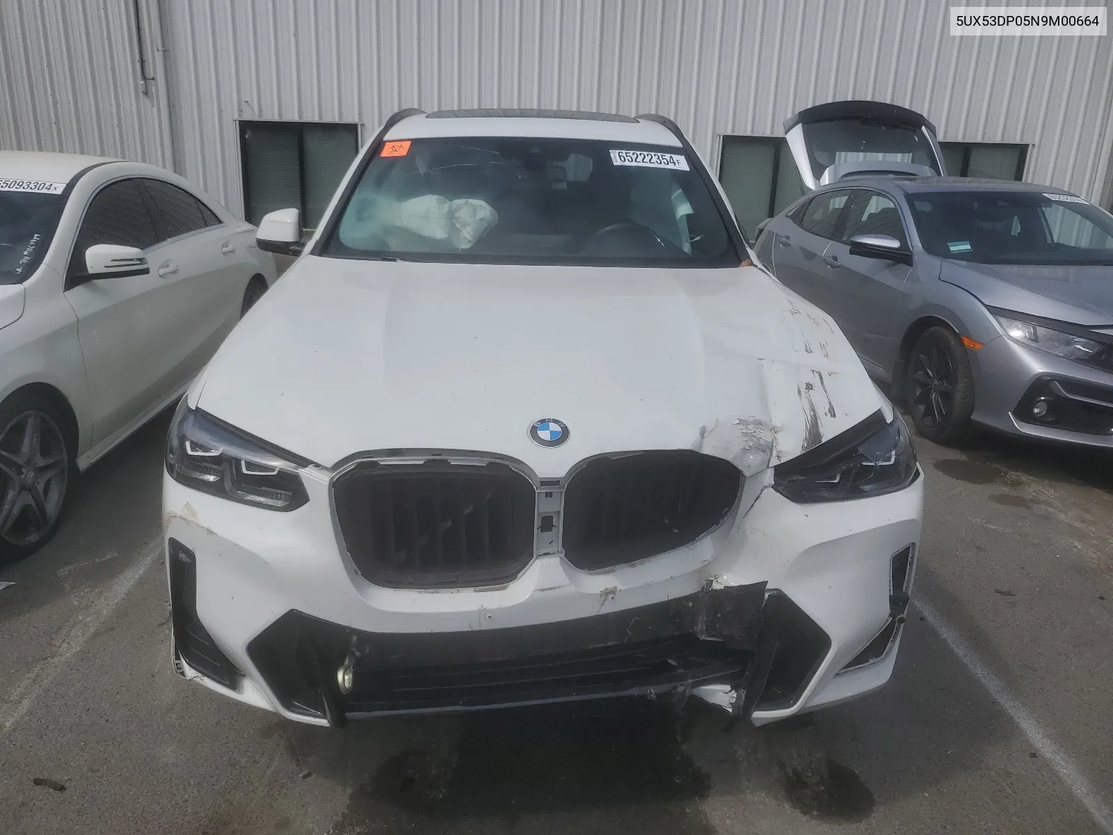 Auction sale of the 2022 BMW X3 , vin: 5UX53DP05N9M00664, lot number: 65222354
