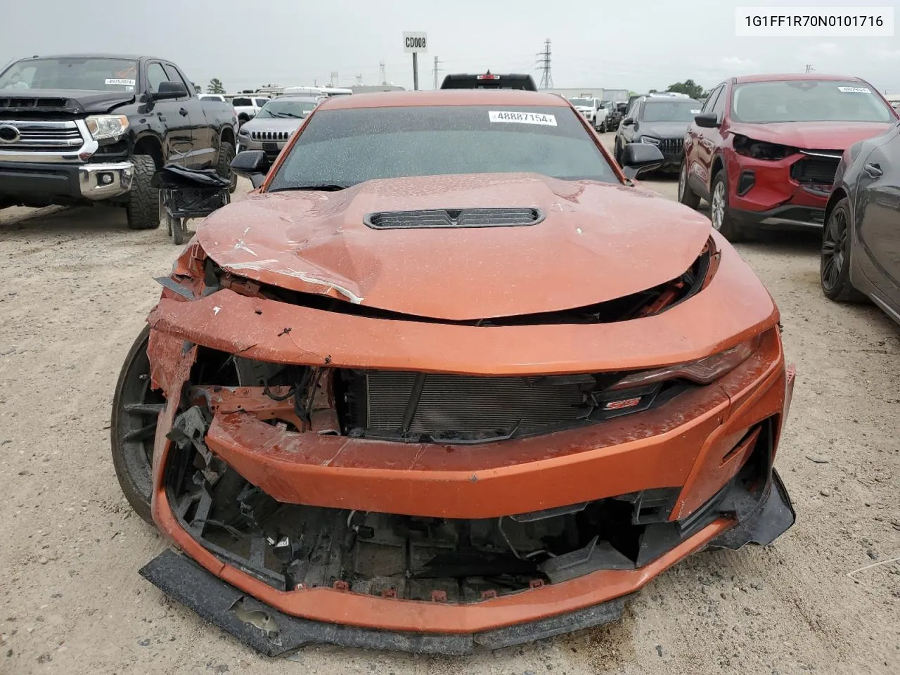 Auction sale of the 2022 Chevrolet Camaro , vin: 1G1FF1R70N0101716, lot number: 48887154