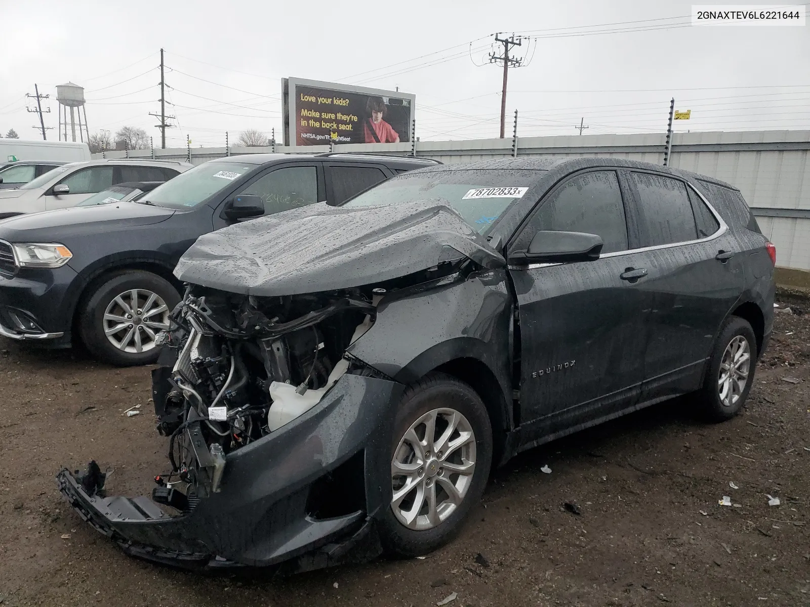 Auction sale of the 2020 Chevrolet Equinox , vin: 2GNAXTEV6L6221644, lot number: 78702833