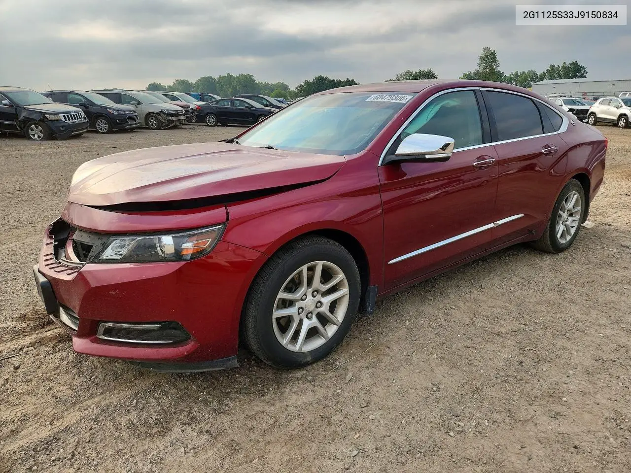 Auction sale of the 2018 Chevrolet Impala , vin: 2G1125S33J9150834, lot number: 60479306