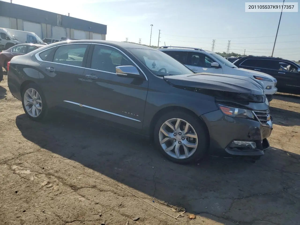 Auction sale of the 2019 Chevrolet Impala , vin: 2G1105S37K9117357, lot number: 62270405