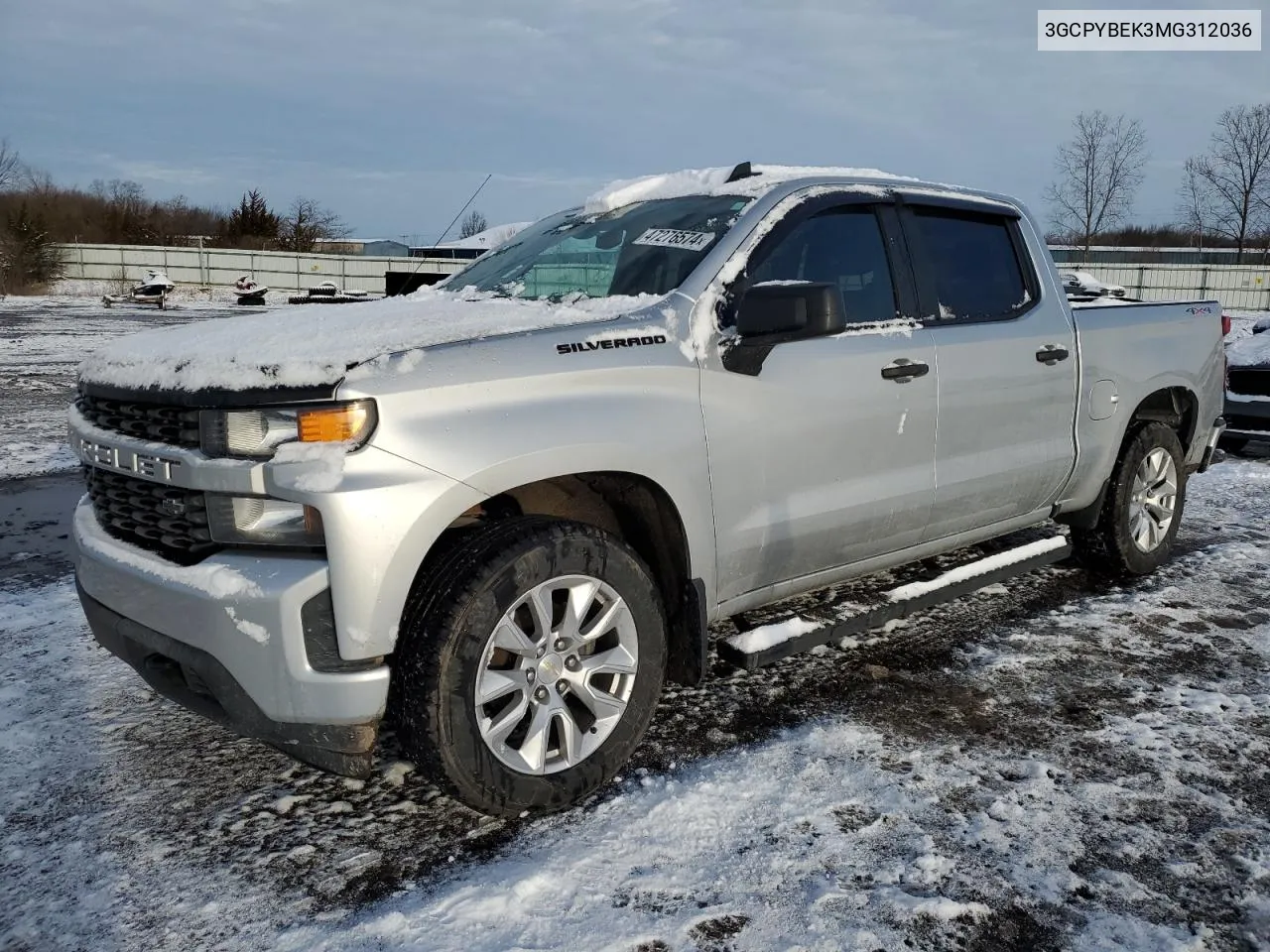 Auction sale of the 2021 Chevrolet Silverado , vin: 3GCPYBEK3MG312036, lot number: 47276574