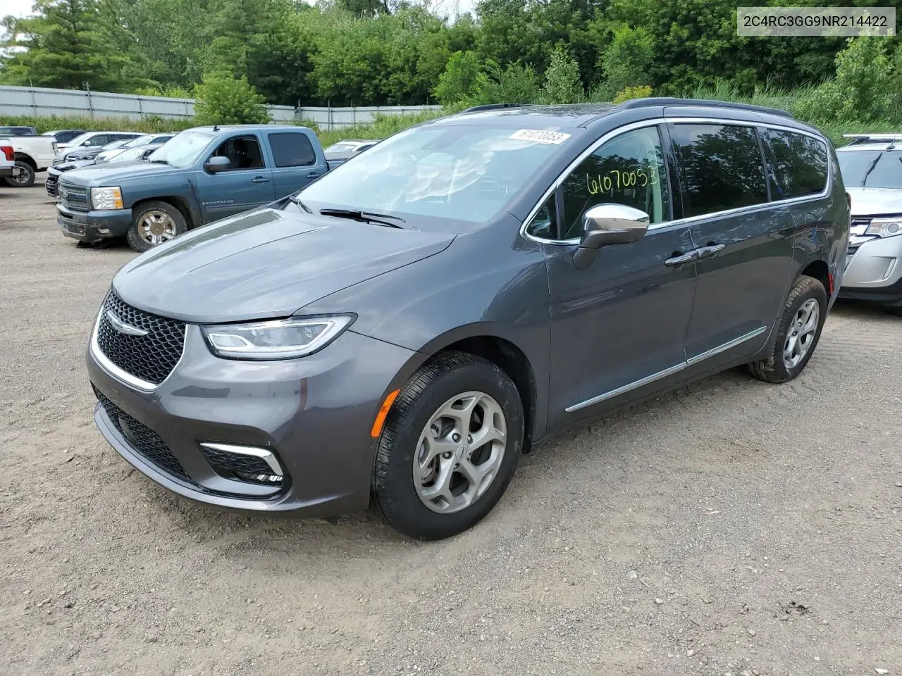 Auction sale of the 2022 Chrysler Pacifica , vin: 2C4RC3GG9NR214422, lot number: 61070053