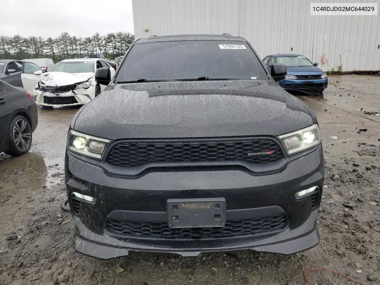 Auction sale of the 2021 Dodge Durango , vin: 1C4RDJDG2MC644029, lot number: 57954135