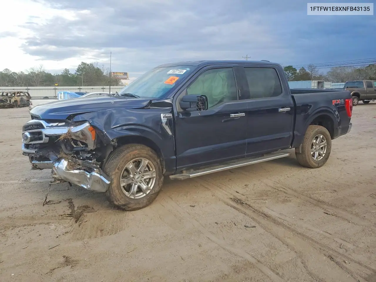 Auction sale of the 2022 Ford F 150 , vin: 1FTFW1E8XNFB43135, lot number: 53809196