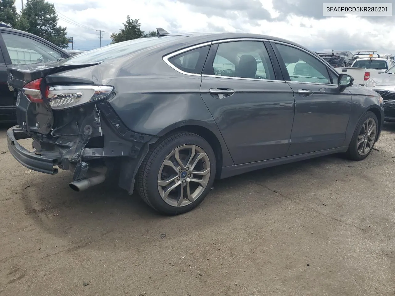 Auction sale of the 2019 Ford Fusion , vin: 3FA6P0CD5KR286201, lot number: 56611364
