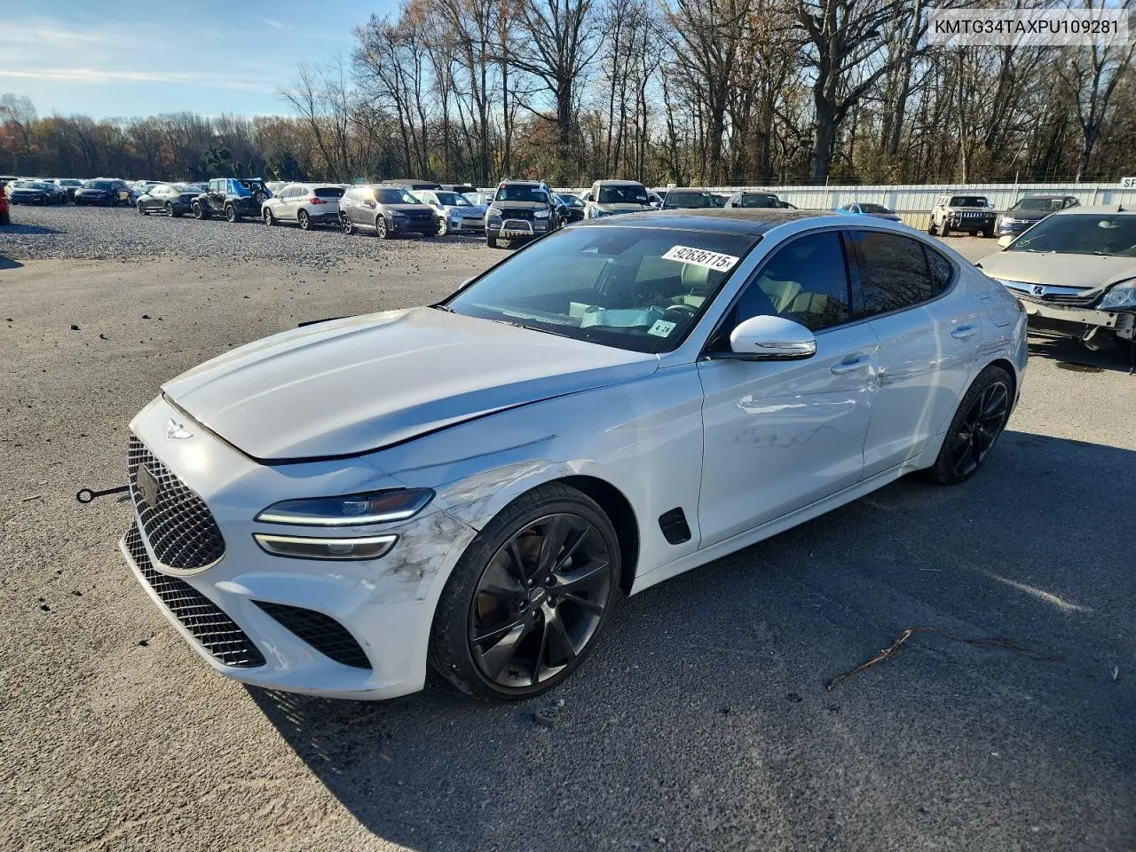 Auction sale of the 2023 Genesis G70 , vin: KMTG34TAXPU109281, lot number: 92636115