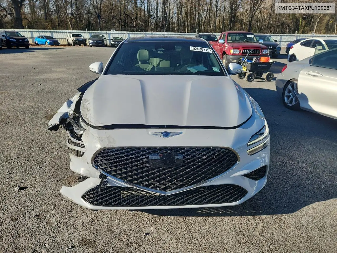 Auction sale of the 2023 Genesis G70 , vin: KMTG34TAXPU109281, lot number: 92636115