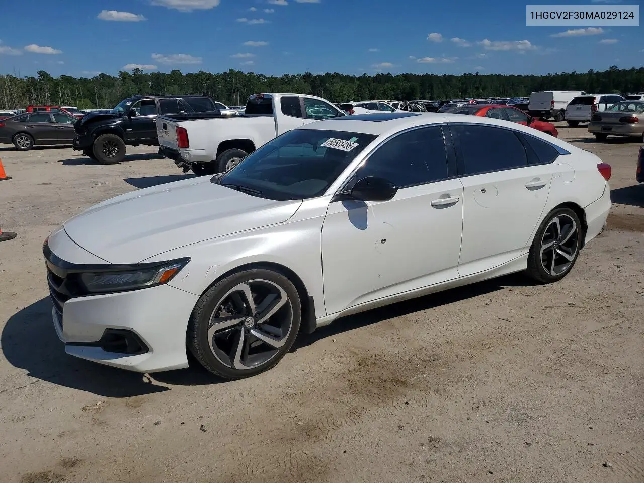 Auction sale of the 2021 Honda Accord , vin: 1HGCV2F30MA029124, lot number: 53501436