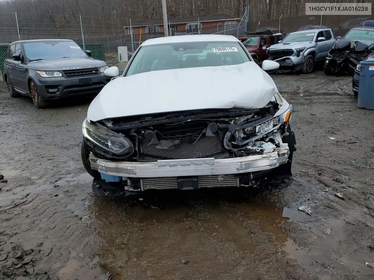 Auction sale of the 2018 Honda Accord , vin: 1HGCV1F1XJA016238, lot number: 79898115