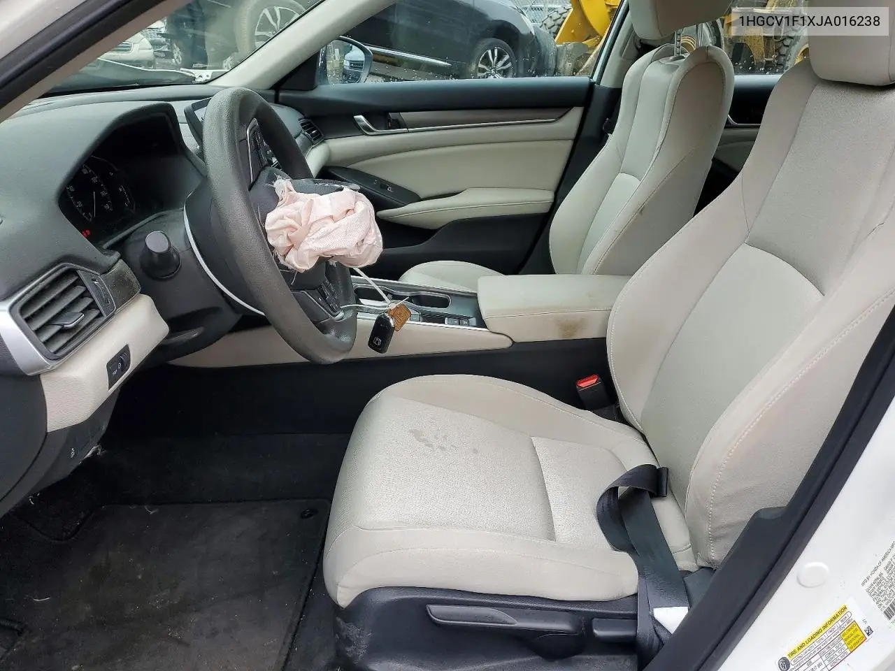 Auction sale of the 2018 Honda Accord , vin: 1HGCV1F1XJA016238, lot number: 79898115