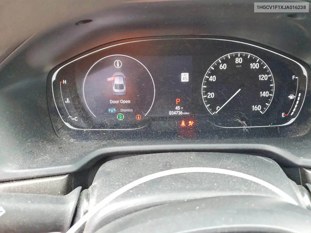 Auction sale of the 2018 Honda Accord , vin: 1HGCV1F1XJA016238, lot number: 79898115