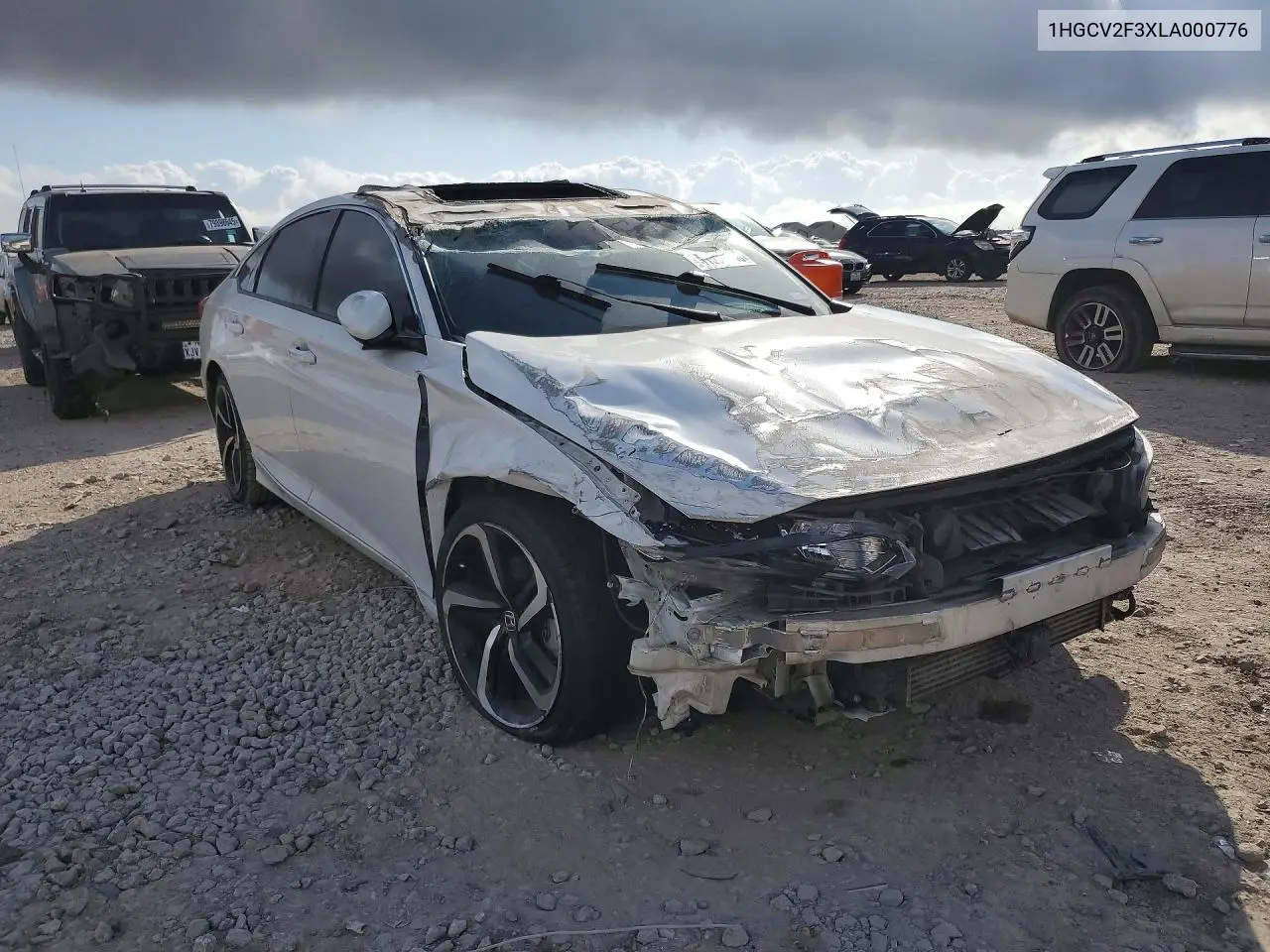 Auction sale of the 2020 Honda Accord , vin: 1HGCV2F3XLA000776, lot number: 41598346