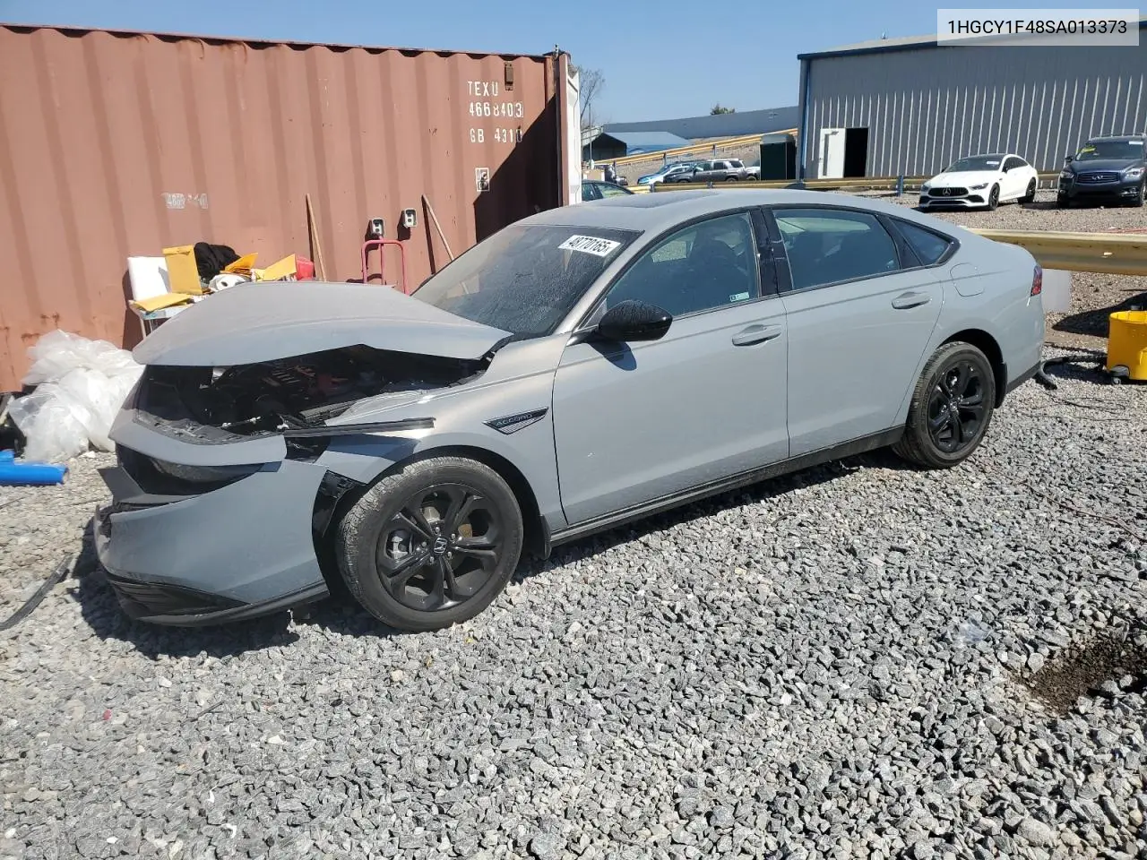 Auction sale of the 2025 Honda Accord , vin: 1HGCY1F48SA013373, lot number: 48770165