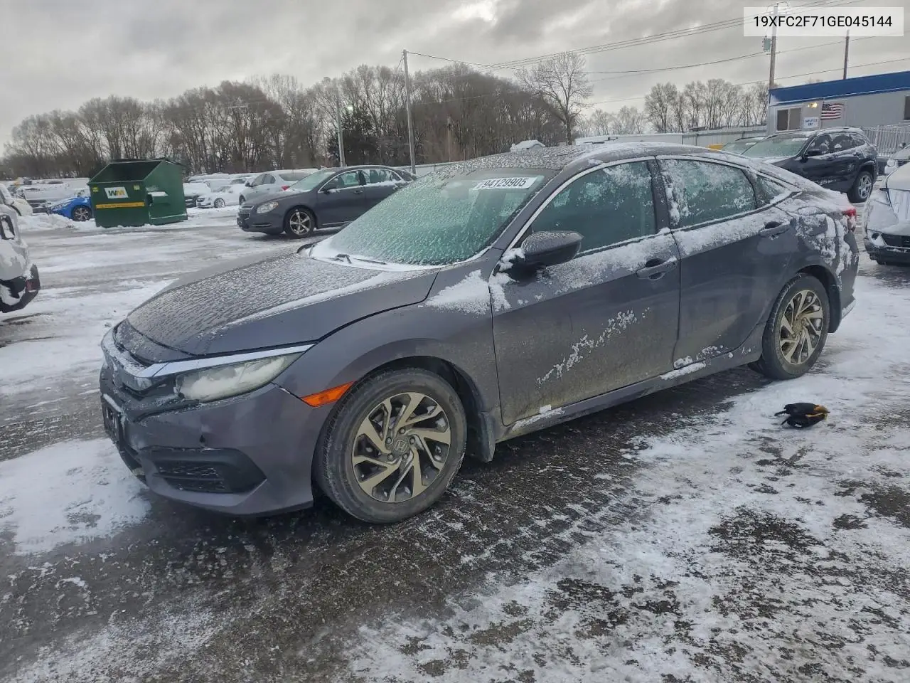 Auction sale of the 2016 Honda Civic , vin: 19XFC2F71GE045144, lot number: 94129905
