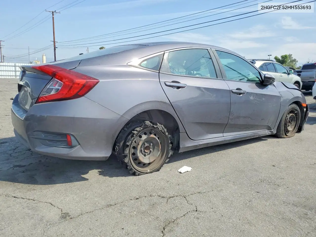 Auction sale of the 2017 Honda Civic , vin: 2HGFC2F52HH553693, lot number: 49111086