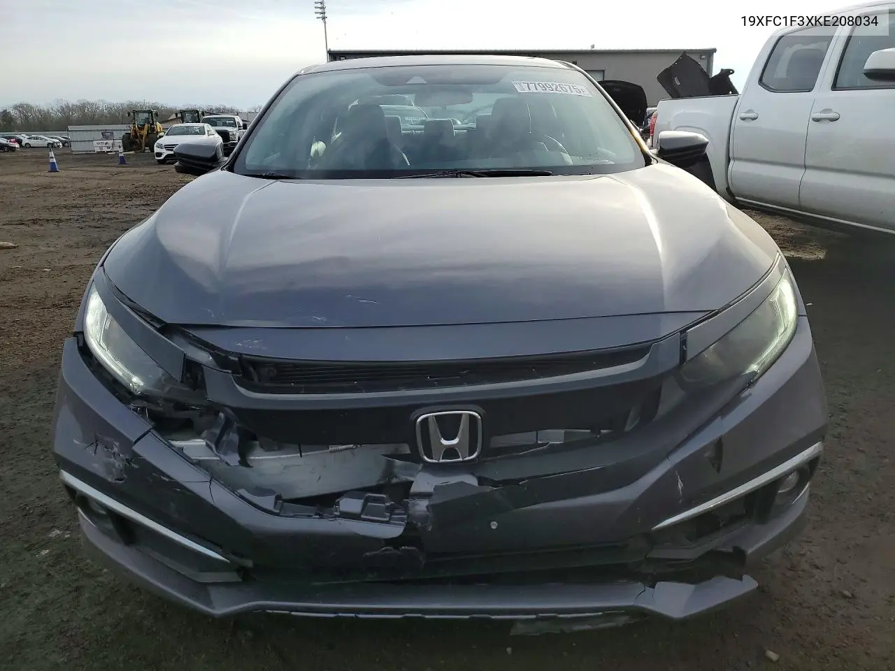 Auction sale of the 2019 Honda Civic , vin: 19XFC1F3XKE208034, lot number: 77992675