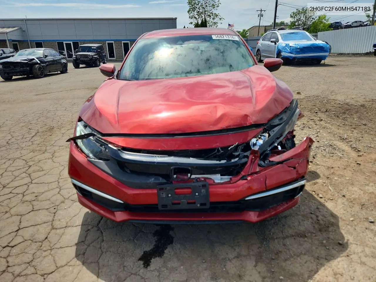 Auction sale of the 2021 Honda Civic , vin: 2HGFC2F60MH547183, lot number: 56821316
