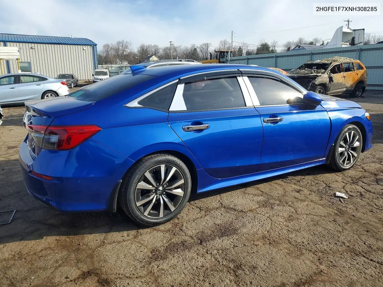 Auction sale of the 2022 Honda Civic , vin: 2HGFE1F7XNH308285, lot number: 46576916