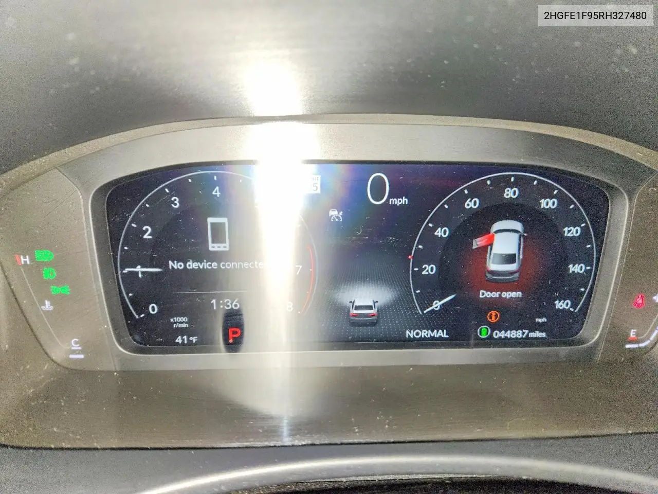Auction sale of the 2024 Honda Civic , vin: 2HGFE1F95RH327480, lot number: 45877856