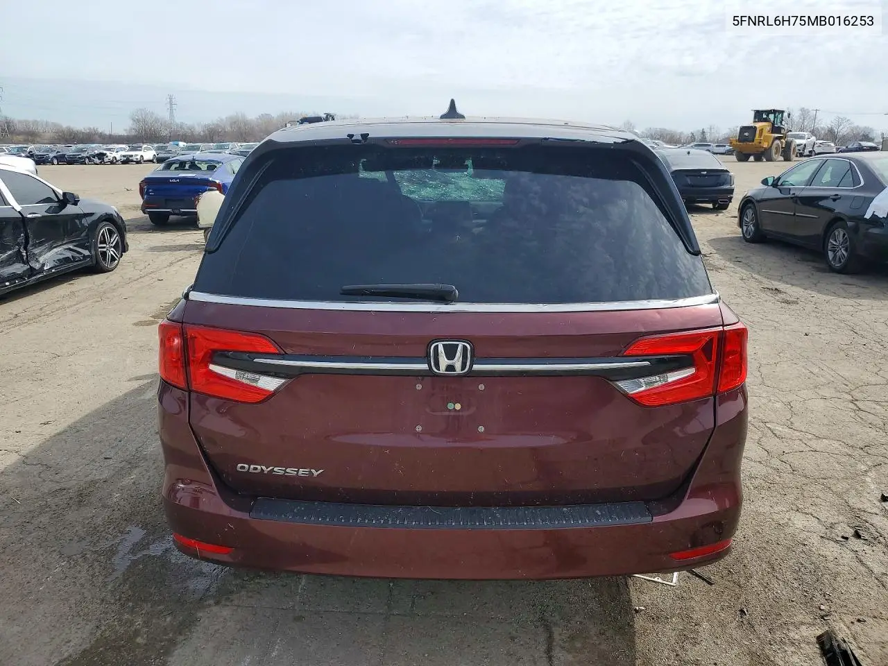 Auction sale of the 2021 Honda Odyssey , vin: 5FNRL6H75MB016253, lot number: 46905166