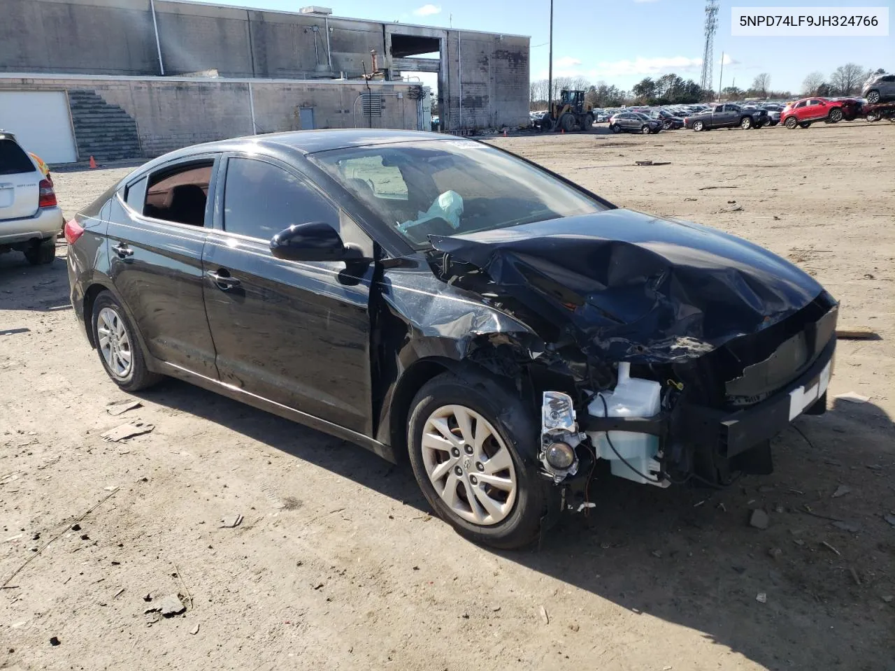 Auction sale of the 2018 Hyundai Elantra , vin: 5NPD74LF9JH324766, lot number: 40465284