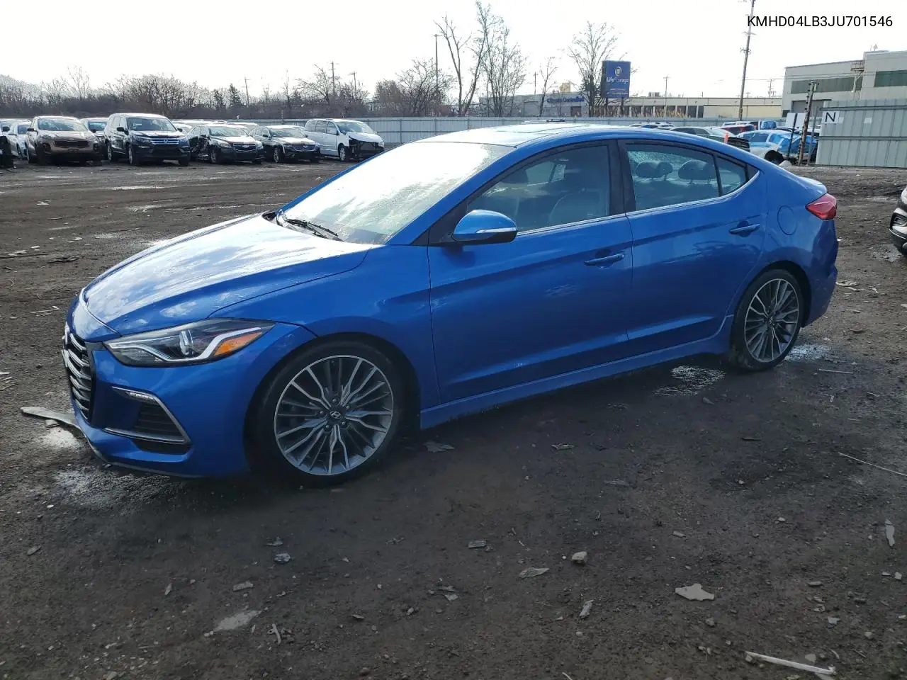 Auction sale of the 2018 Hyundai Elantra , vin: KMHD04LB3JU701546, lot number: 51005955