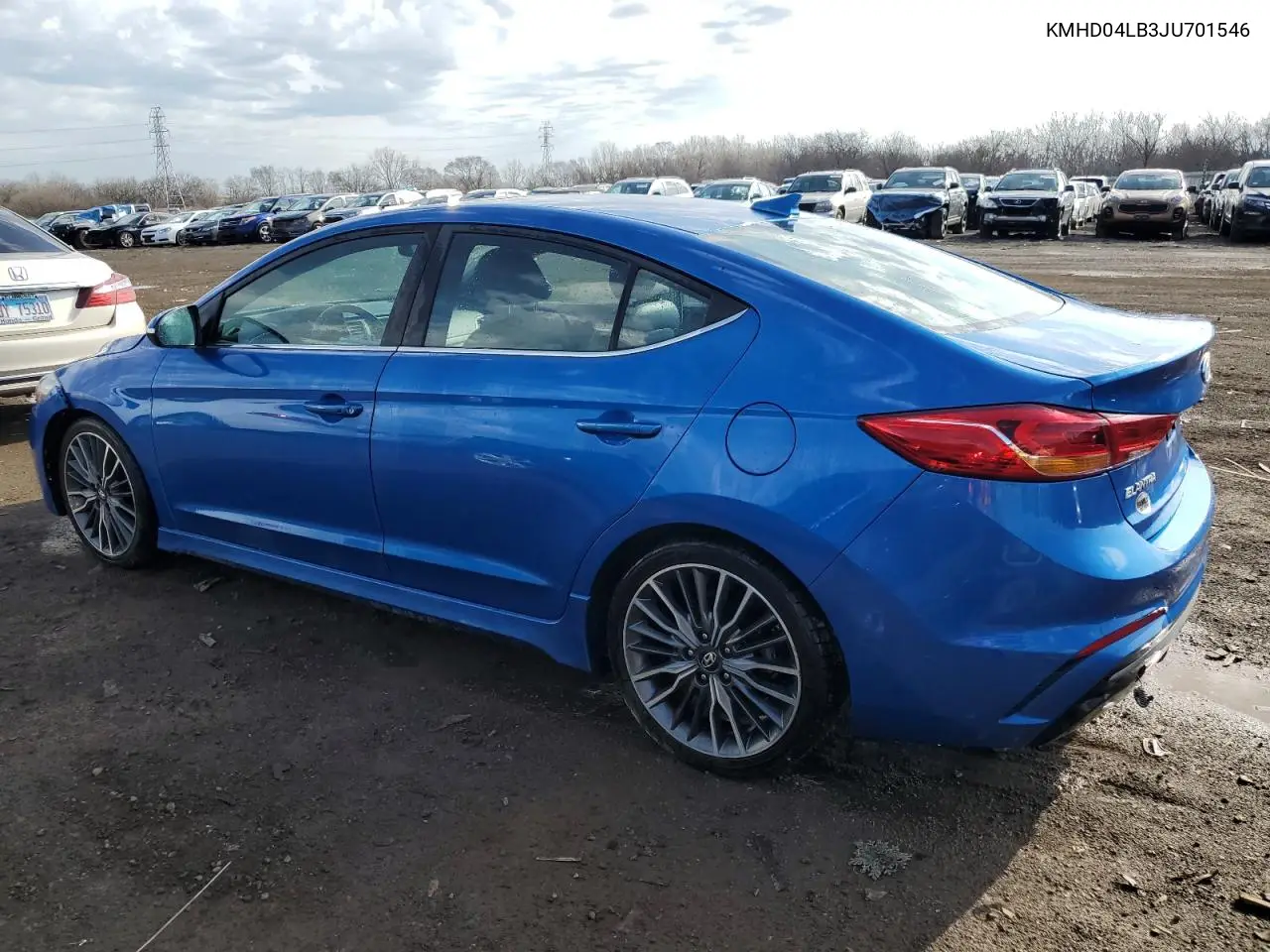 Auction sale of the 2018 Hyundai Elantra , vin: KMHD04LB3JU701546, lot number: 51005955