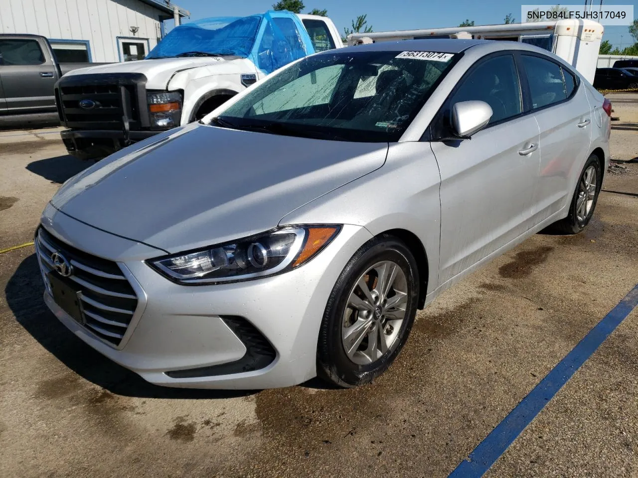 Auction sale of the 2018 Hyundai Elantra , vin: 5NPD84LF5JH317049, lot number: 56313074