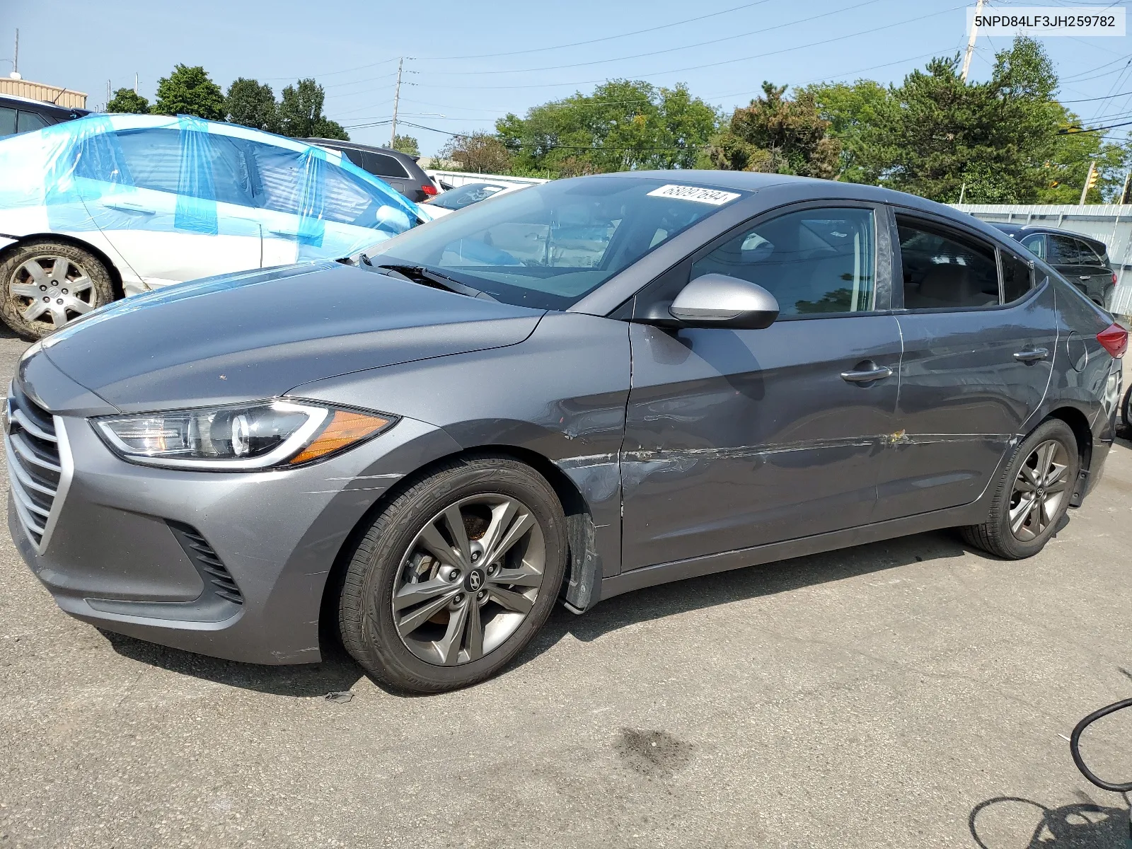 Auction sale of the 2018 Hyundai Elantra , vin: 5NPD84LF3JH259782, lot number: 68097694