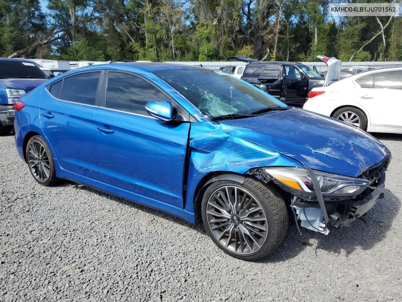 Auction sale of the 2018 Hyundai Elantra , vin: KMHD04LB1JU701562, lot number: 75375073