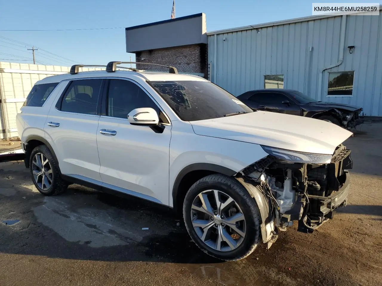 Auction sale of the 2021 Hyundai Palisade , vin: KM8R44HE6MU258259, lot number: 90480985