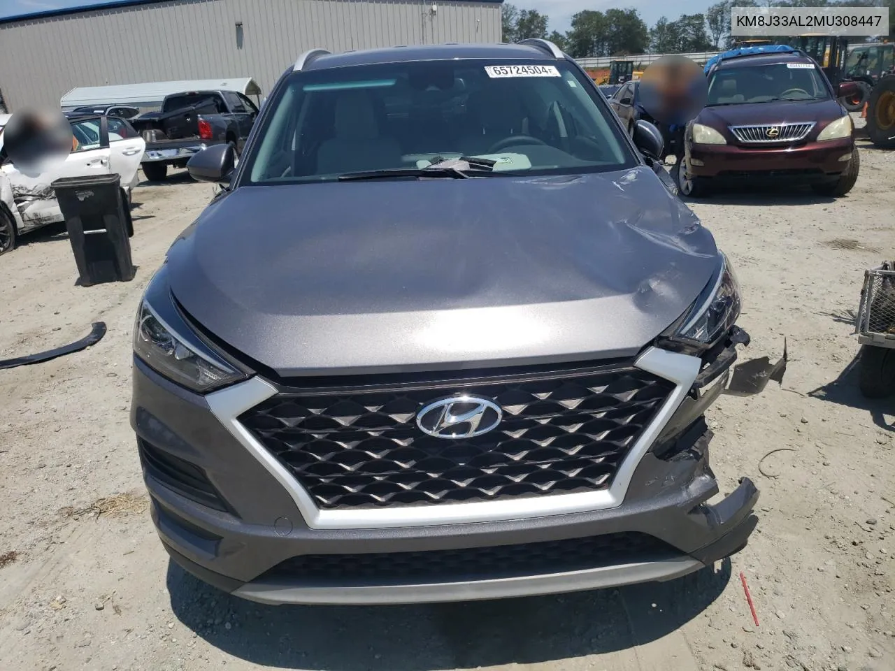 Auction sale of the 2021 Hyundai Tucson , vin: KM8J33AL2MU308447, lot number: 65724504